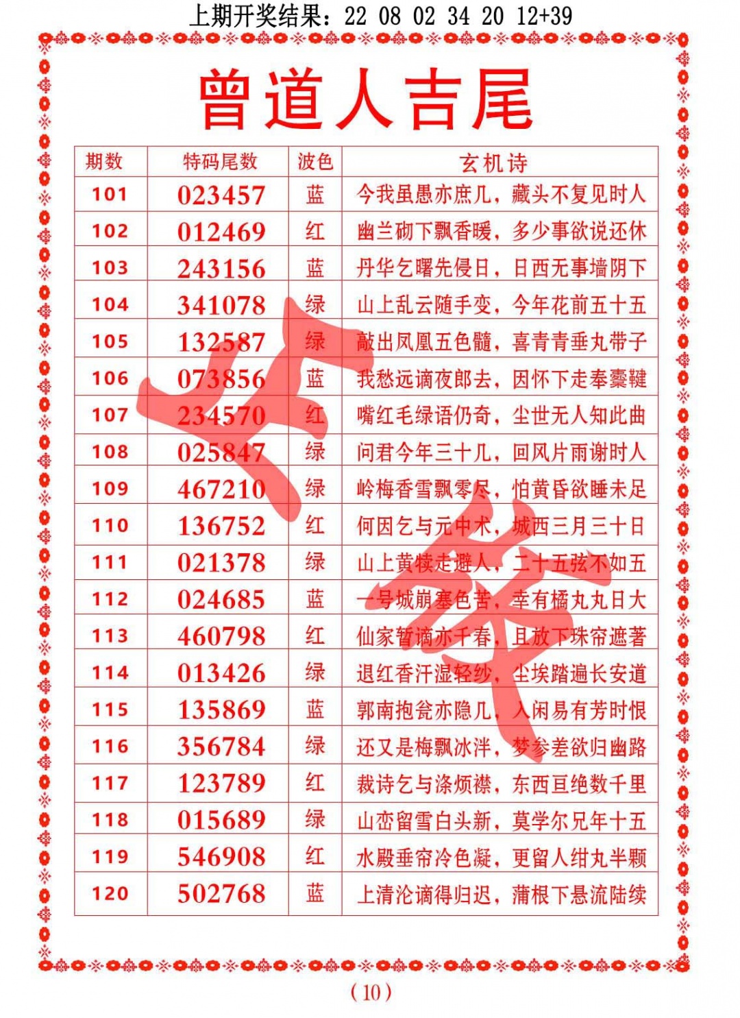 102期曾道人吉尾[图]